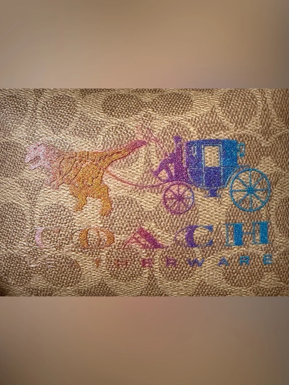 Coach Rexy Signature Glitter Wristlet (NWT)